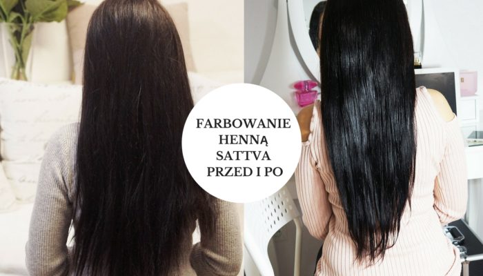 Farbowanie henną przed i po