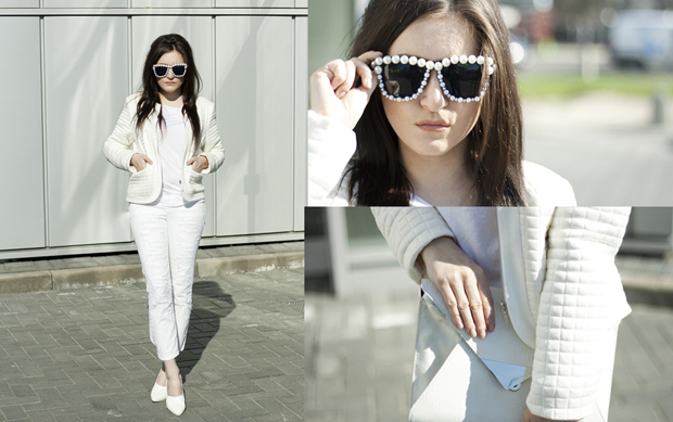 total white look