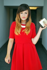 Czerwona sukienka blog