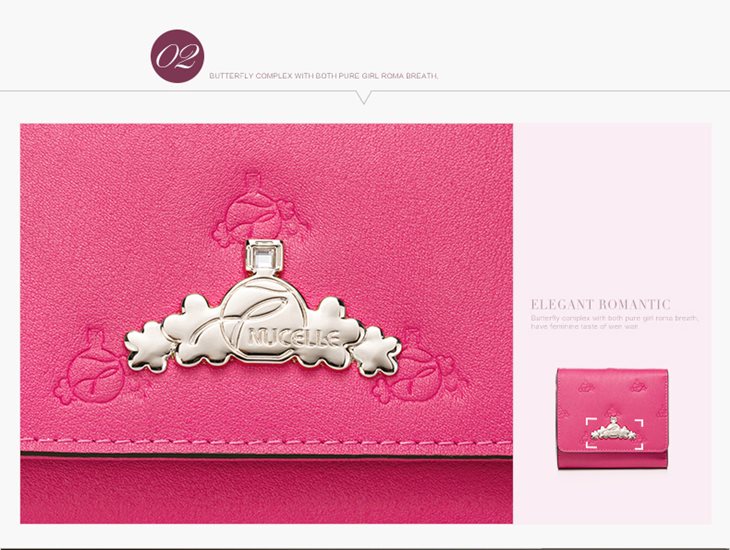 różowy portfel