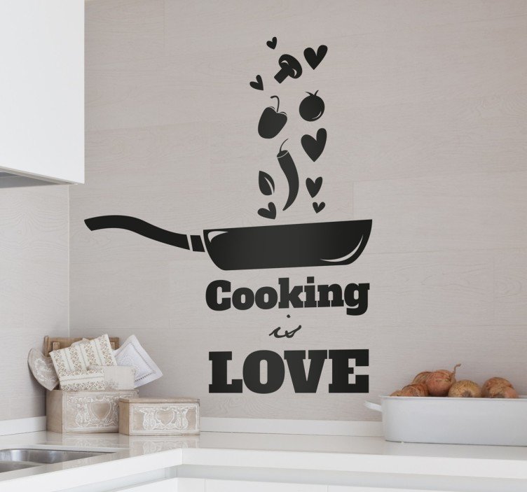 cooking-is-love-naklejka-scienna-9010