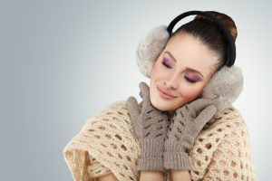 Winter woman with ear muff