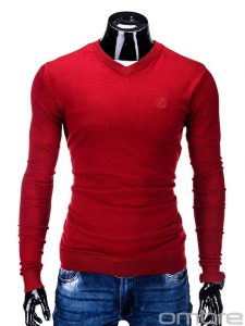 czerwony-sweter-meski