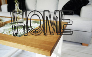 dekoracja napis home