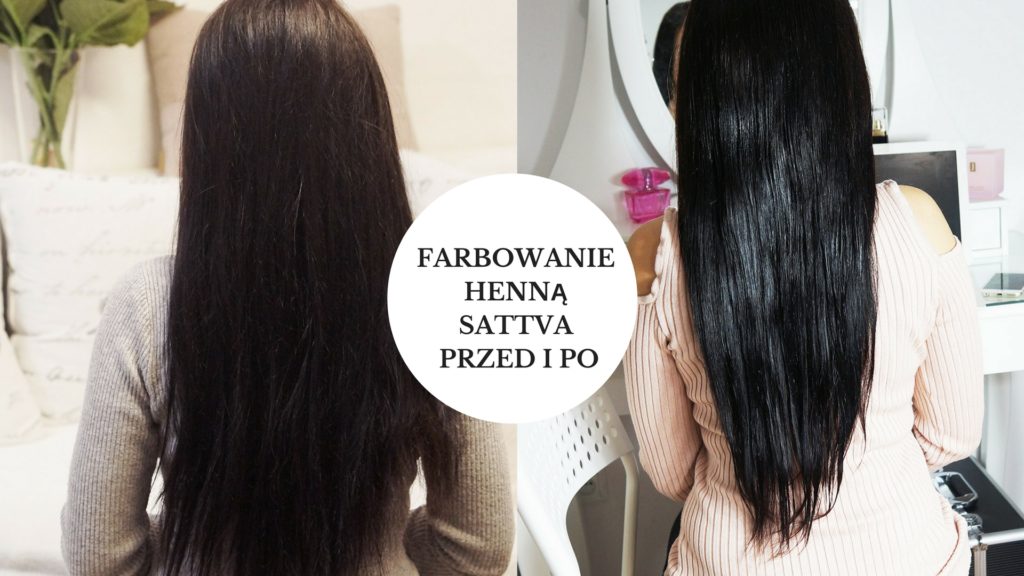 Farbowanie henną przed i po