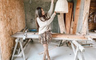 wiklinowe lampy aranżacje