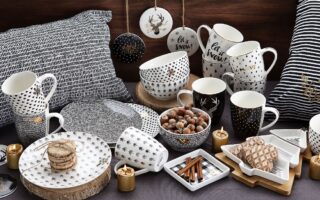 świateczna porcelana zestaw