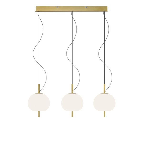 lampa wisząca złoto biała jabłka