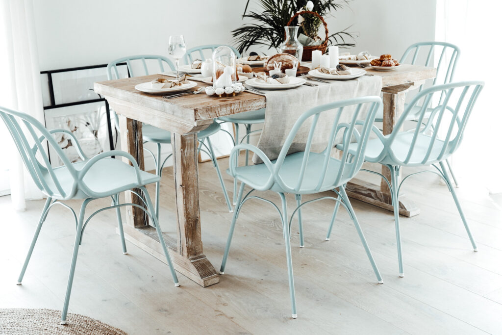 krzesła baby blue