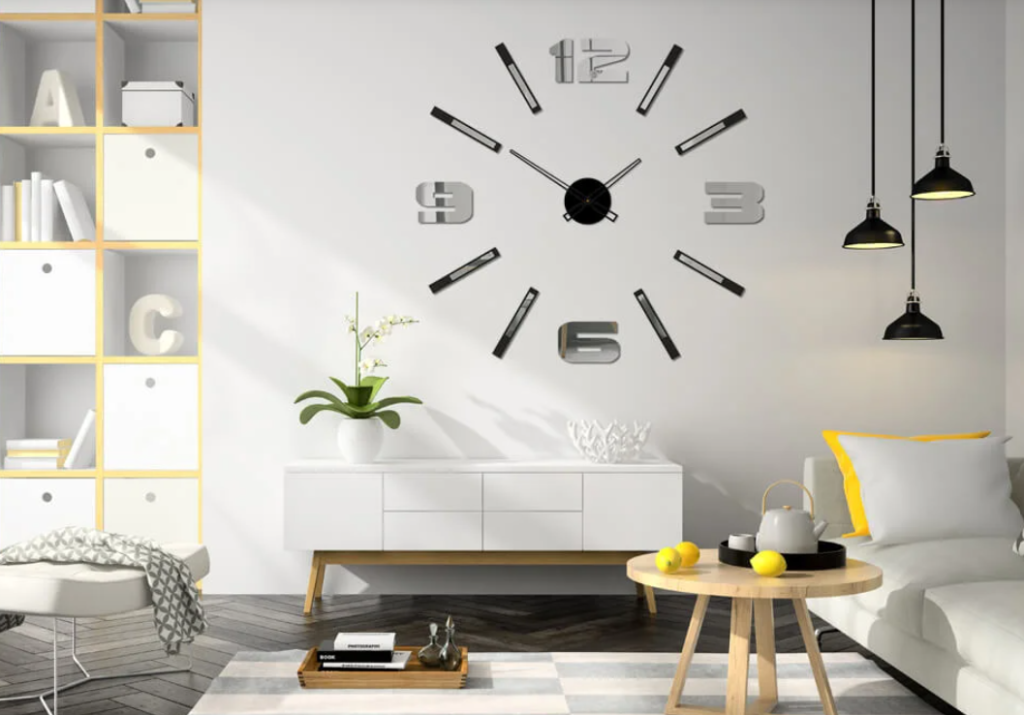Zegar ścienny Mirror Mase – must have do Twojego salonu